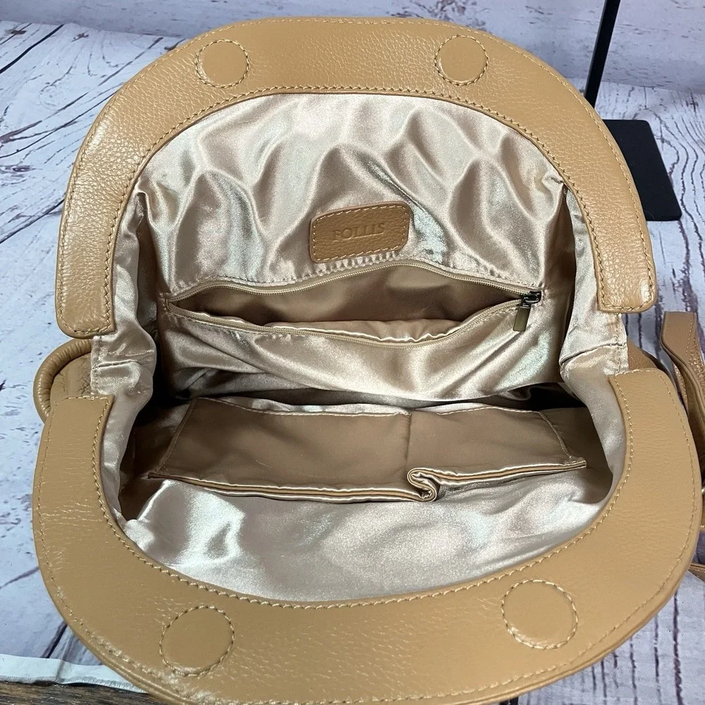 Follis Laced Julia Leather Bag‎ Convertible Backpack Purse InStyle Feature